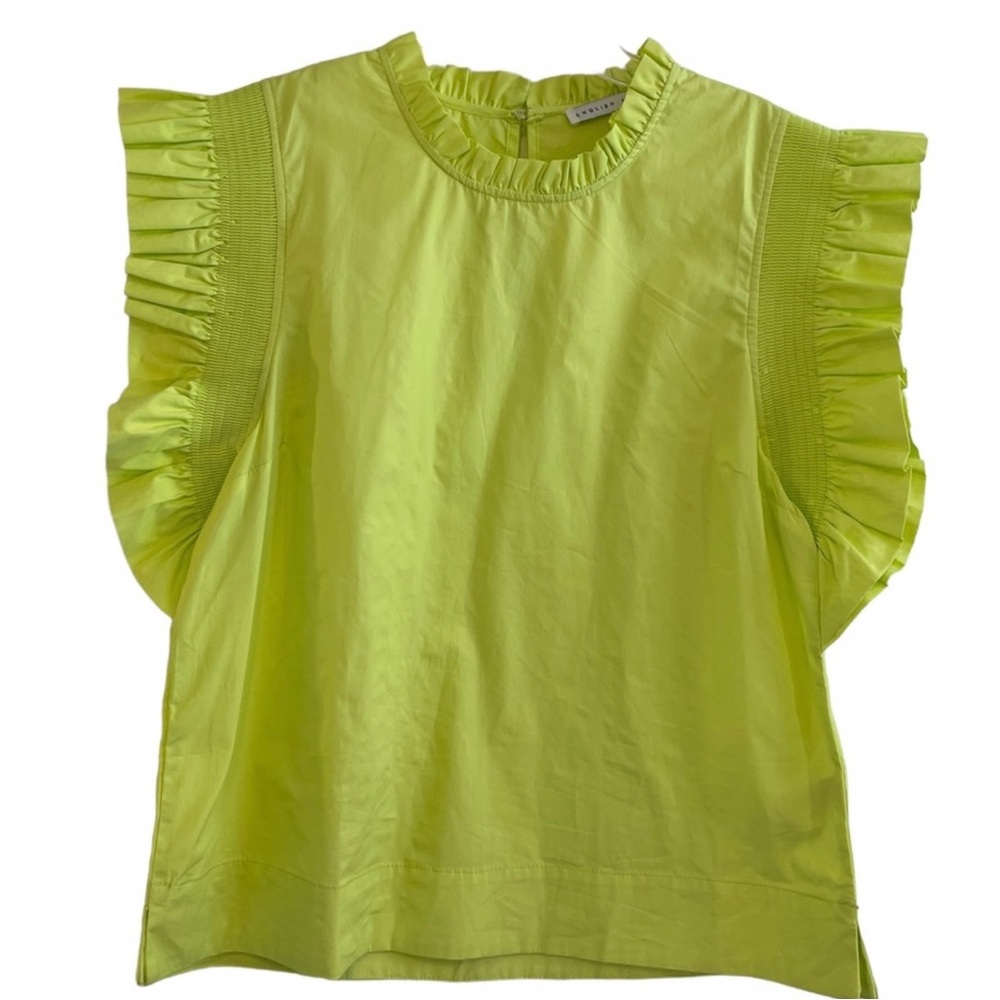 English Factory Blouse: Ruffle Sleeve